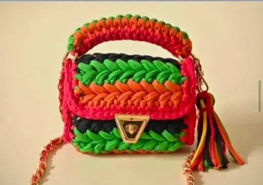 The Tropical Twist Crochet Bag