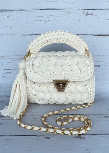 The "Pearl" Clutch Crochet Bag