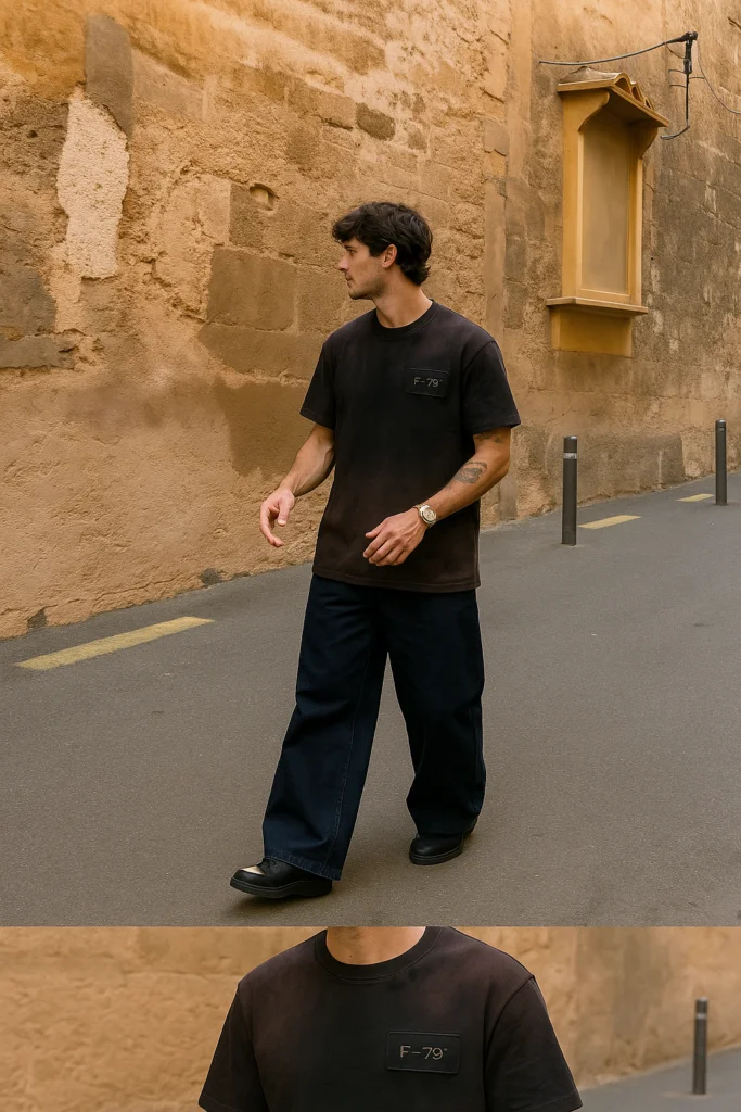 BLACK WASH T SHIRT
